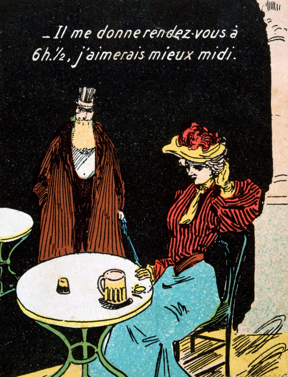 Postal francesa vintage de Unbekannt