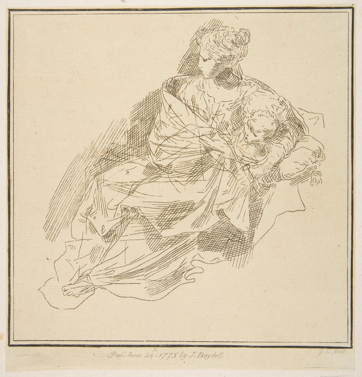 Virgen y Niño, 1775 de Unbekannt