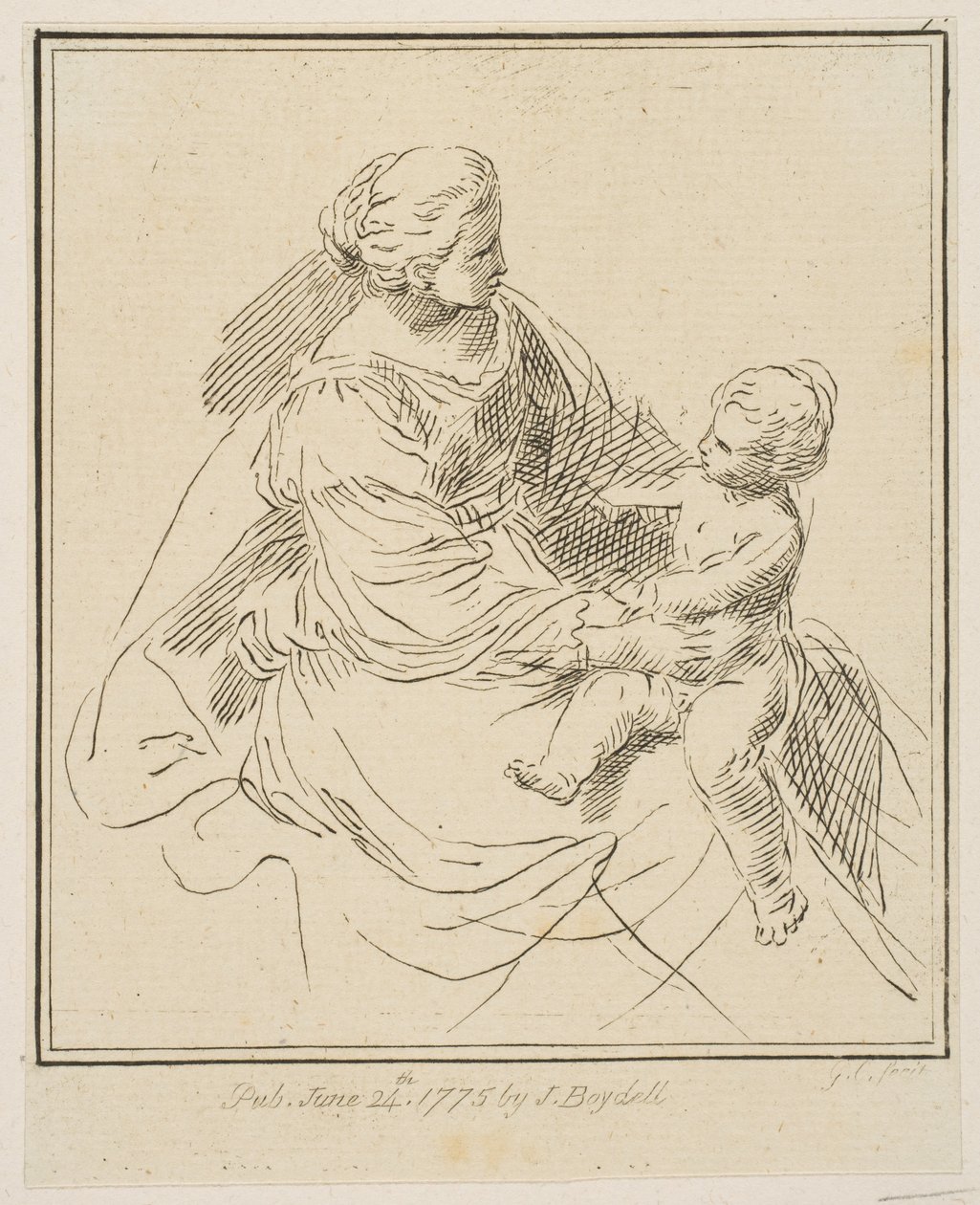 Virgen y Niño, 1775 de Unbekannt