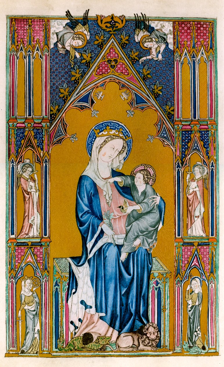 Virgen y Niño, principios del siglo XIV de Unbekannt