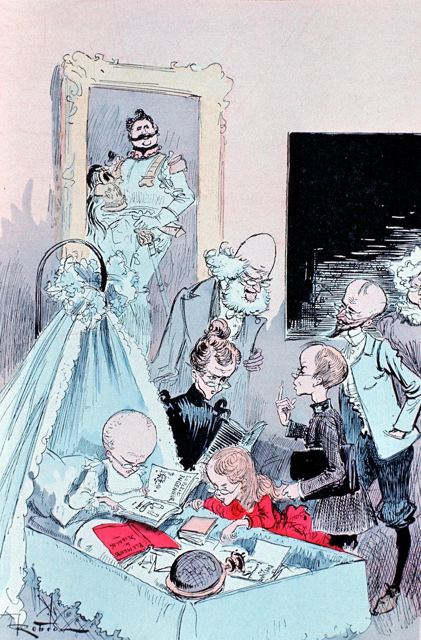 Visión de una familia intelectual en los años 1950, 1883 de Unbekannt