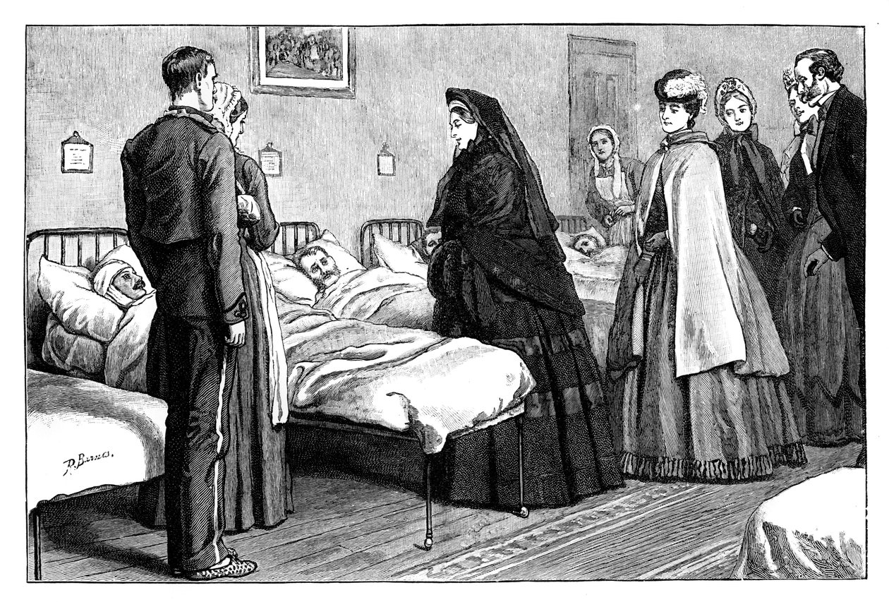Visita de la Reina Victoria al Hospital de Netley, Hampshire, c. 1860s de Unbekannt