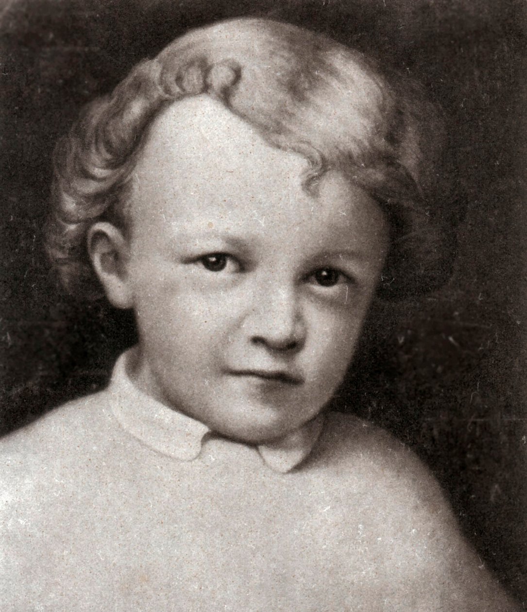 Vladimir Ilich Lenin, líder revolucionario bolchevique ruso, a los 4 años, 1874 de Unbekannt