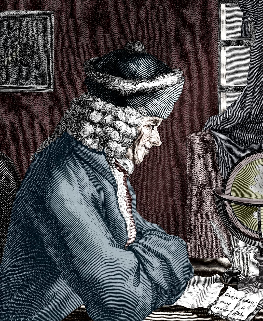 Voltaire, autor francés del siglo XVIII, dramaturgo, satírico y hombre de letras de Unbekannt