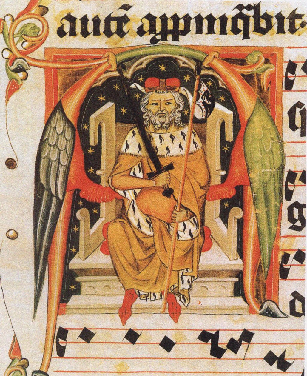 Vratislaus II de Bohemia del antifonario de Vysehrad de Unbekannt