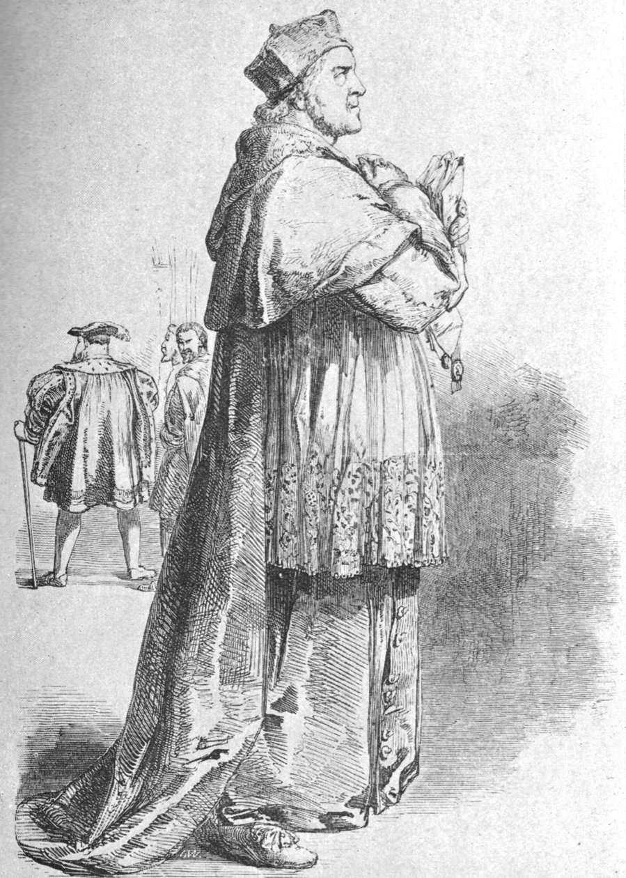 W. Macready como el Cardenal Wolsey, mediados del siglo XIX, 1901 de Unbekannt