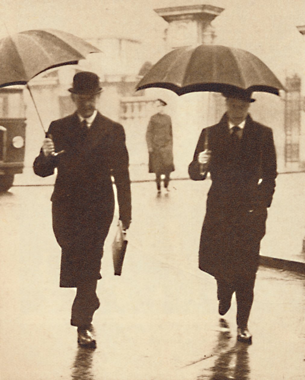 Caminando bajo la lluvia, 1937 de Unbekannt