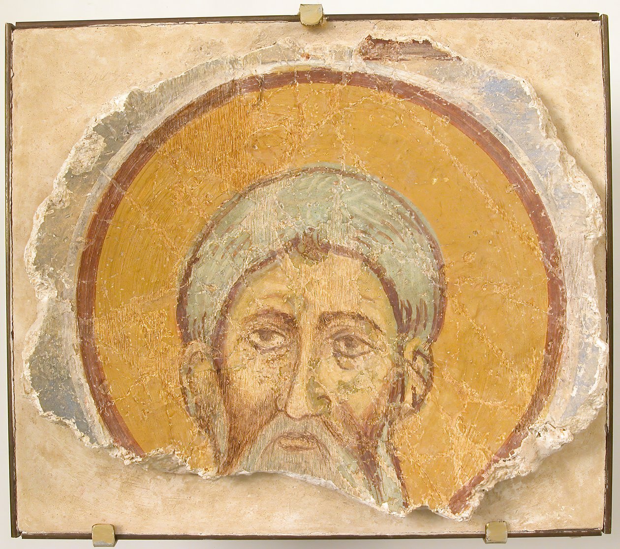Pintura Mural de un Santo Masculino, Bizantino, siglo XII, restauración moderna de Unbekannt