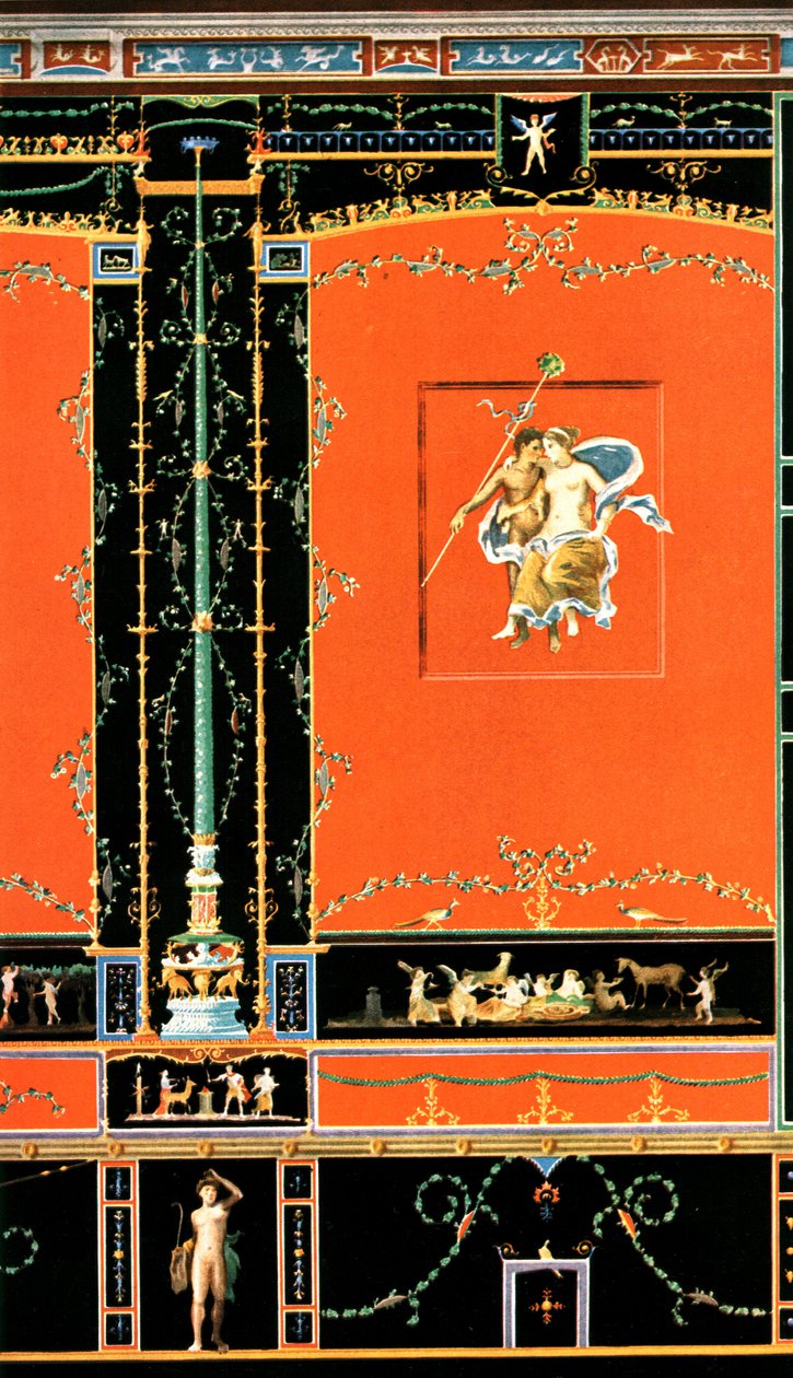 Decoración mural, Pompeya, Italia, 1928 de Unbekannt