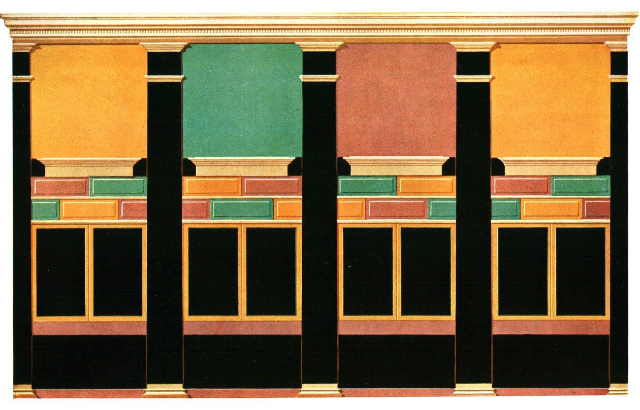 Decoración mural, Pompeya, Italia, 1928 de Unbekannt