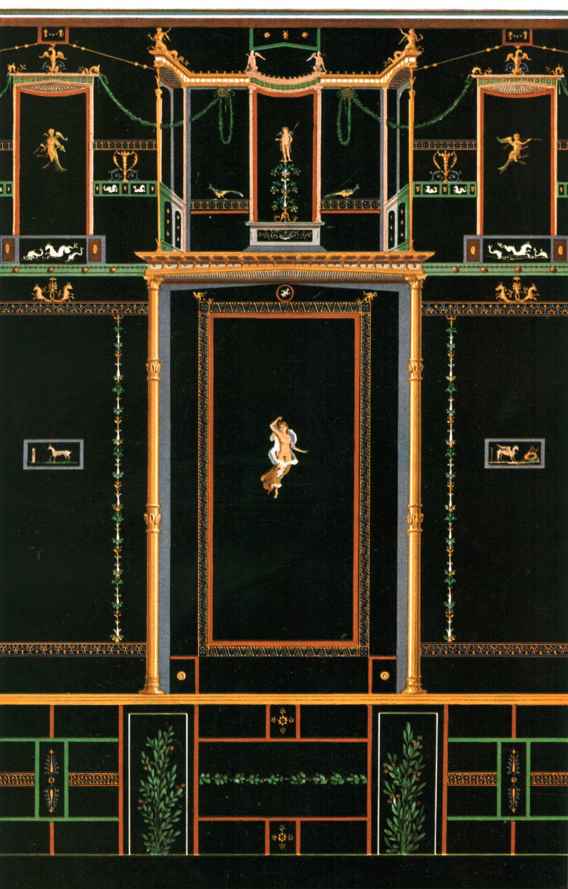 Decoración mural, Pompeya, Italia, 1928 de Unbekannt