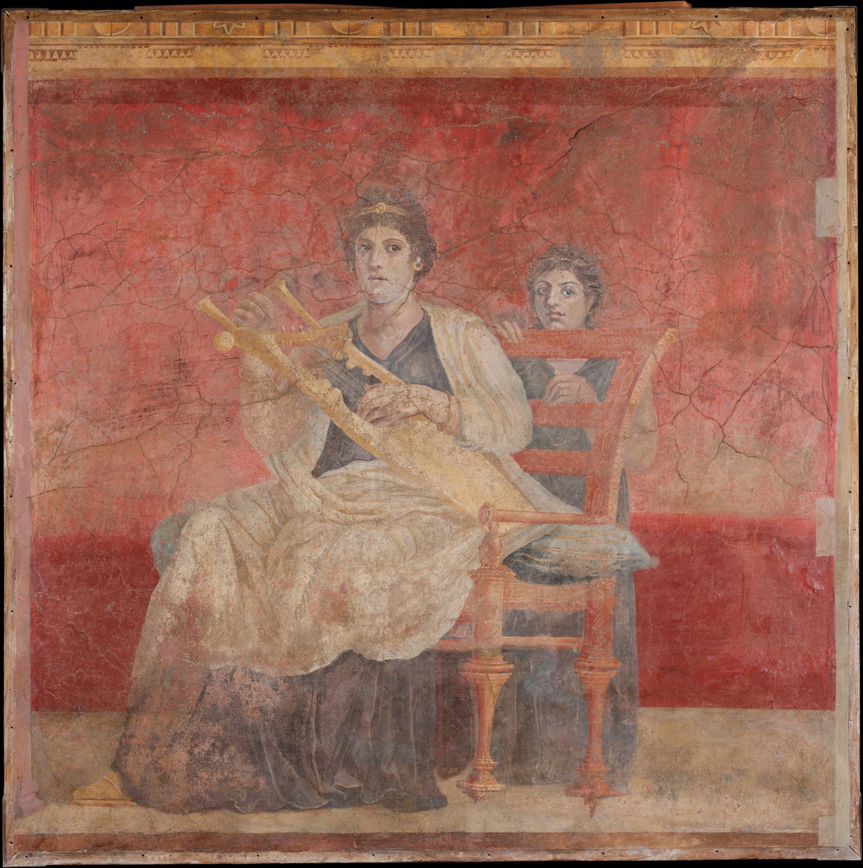 Pintura mural de la habitación H de la Villa de P. Fannius Synistor en Boscoreale, ca. 50-40 a.C. de Unbekannt