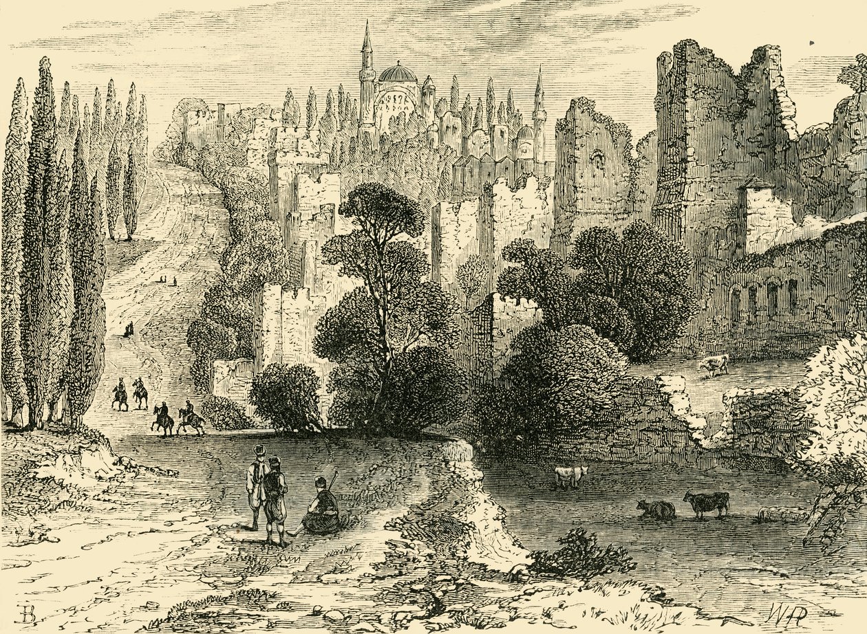Murallas de Constantinopla en el siglo XVI, 1890 de Unbekannt
