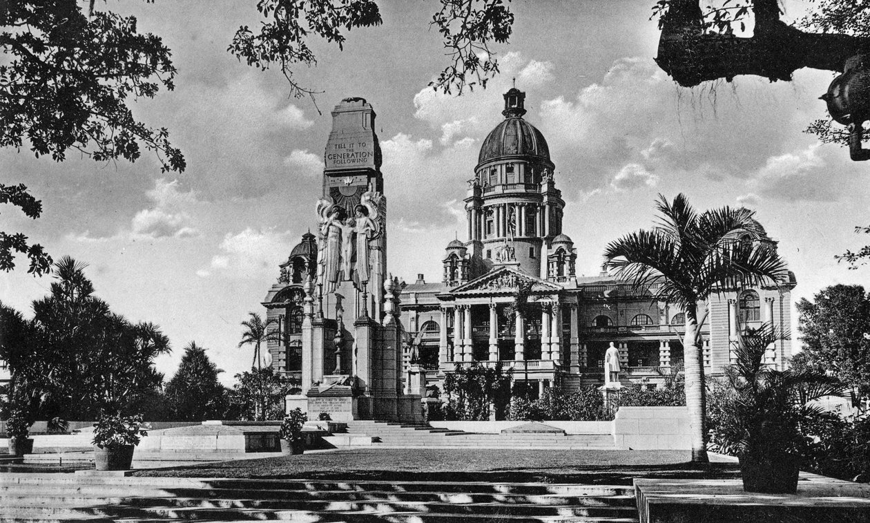 Monumento de guerra y Ayuntamiento, Durban, Sudáfrica de Unbekannt