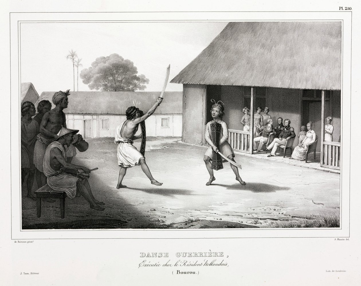 Danza de guerra, Isla de Buru de Unbekannt