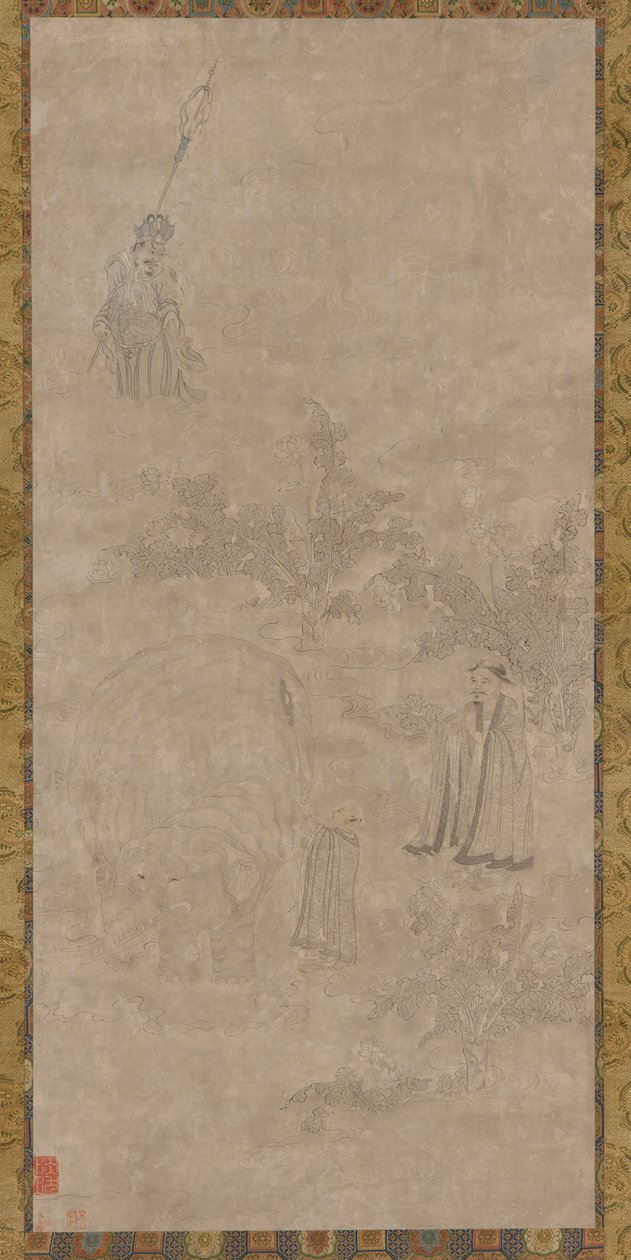 Lavando el elefante blanco, dinastía Ming, siglo XVI-XVII de Unbekannt