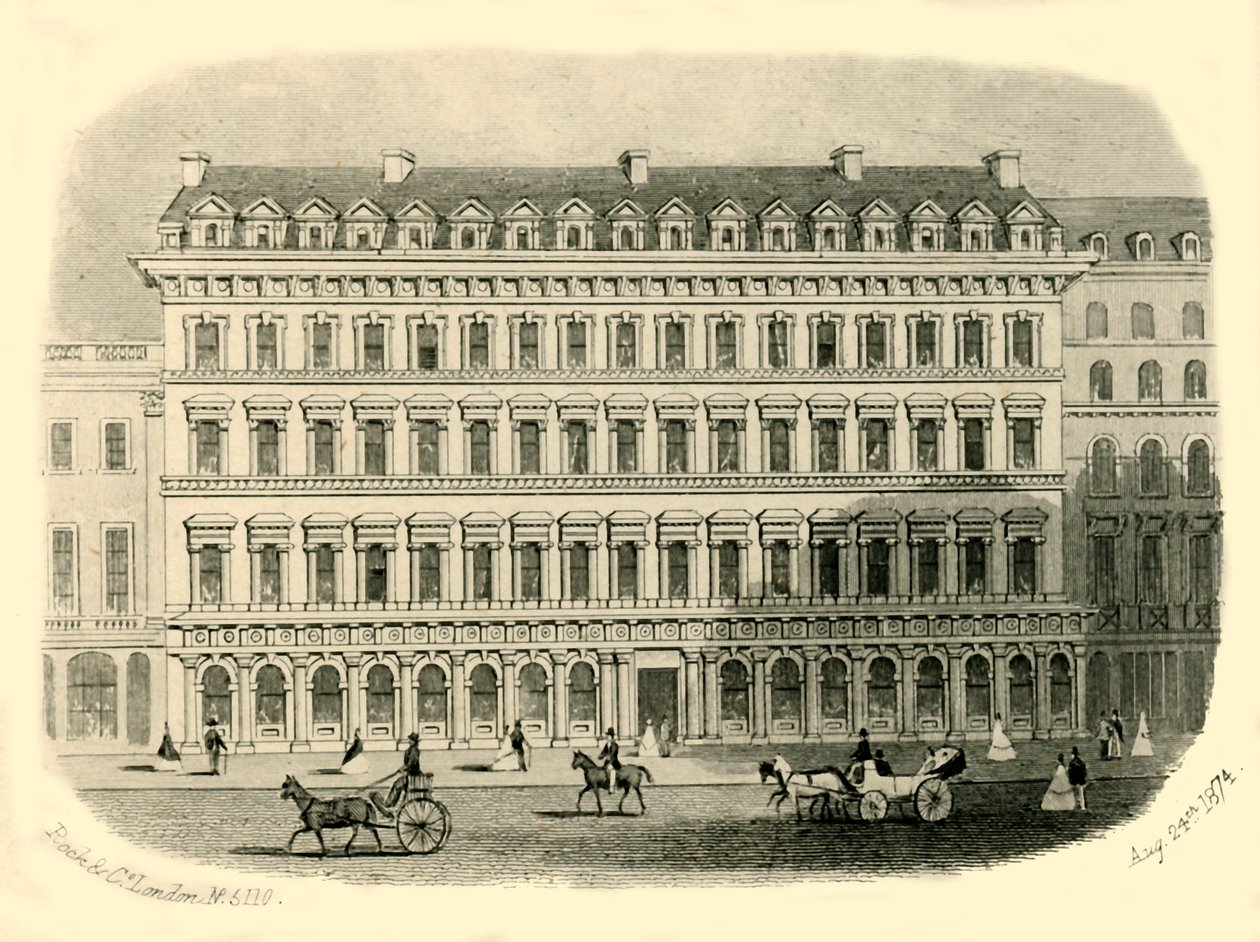 Hotel Washington, Liverpool, 1874 de Unbekannt