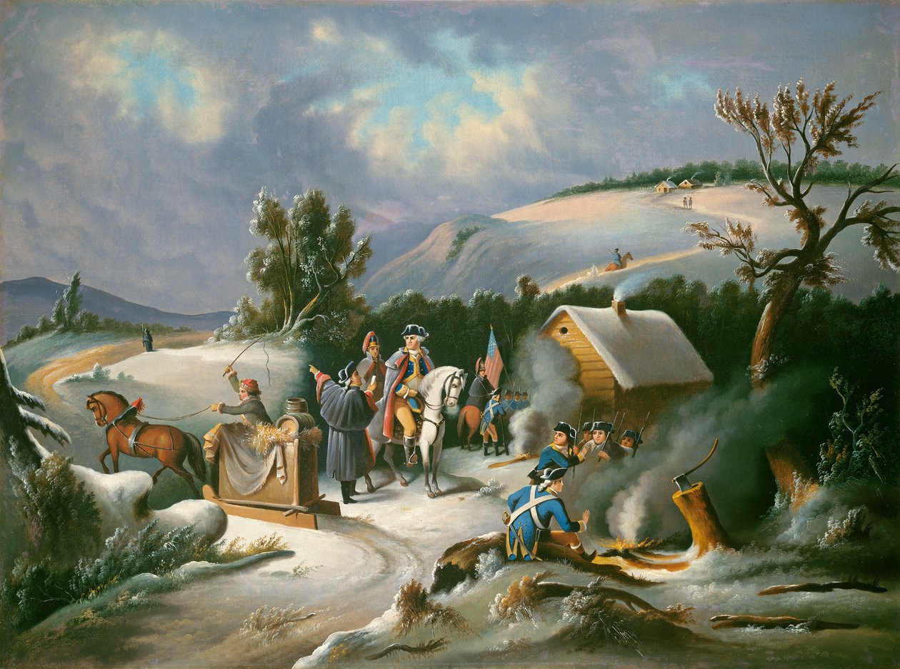 Washington en Valley Forge, mediados del siglo XIX de Unbekannt