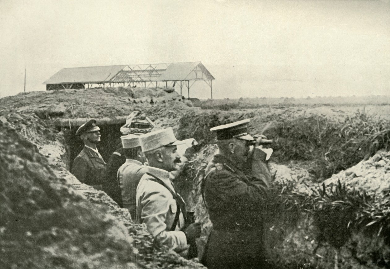 Observando la batalla en Francia de Unbekannt