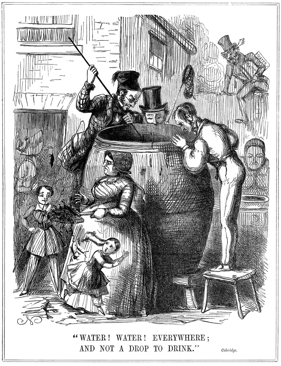 ¡Agua! ¡Agua! Por todas partes, y ni una gota para beber, 1849 de Unbekannt