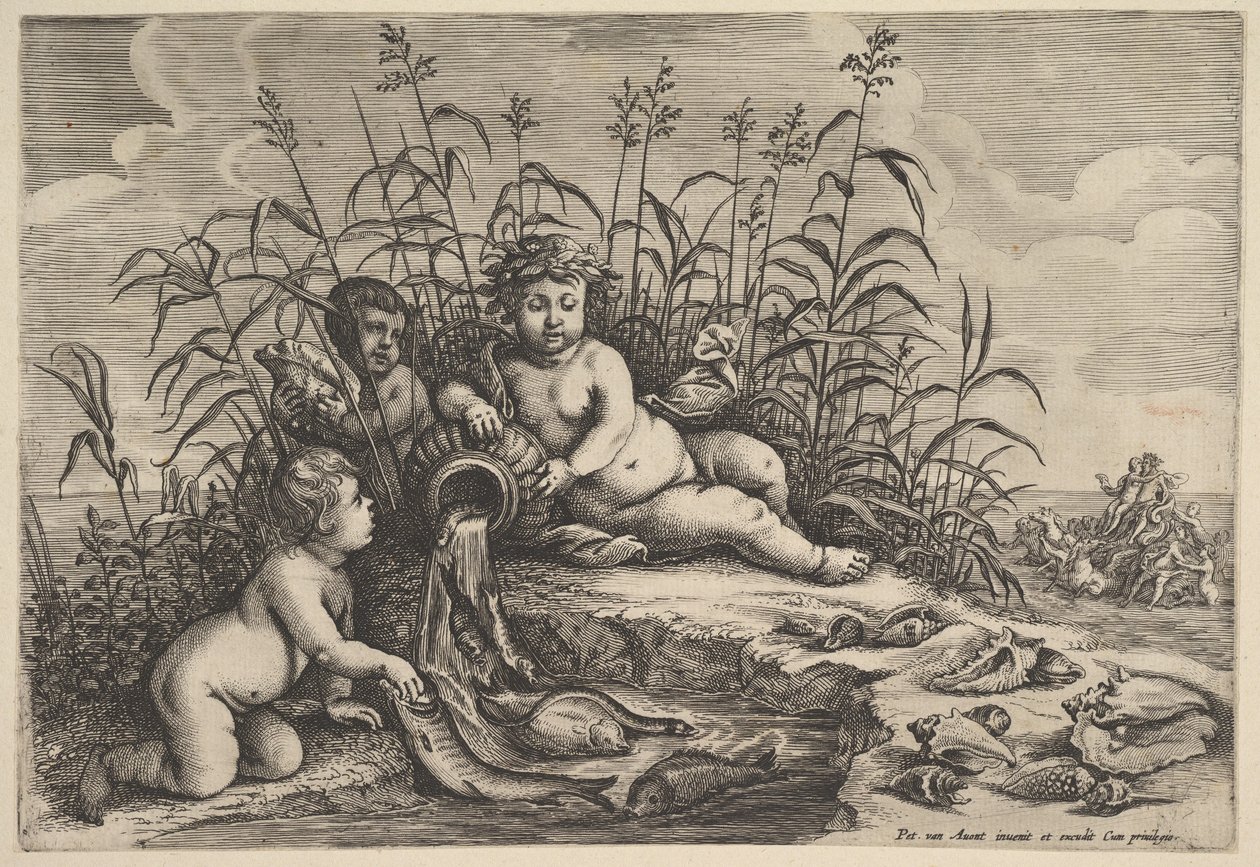 Agua de Los cuatro elementos, después de Avont, 1647 de Unbekannt
