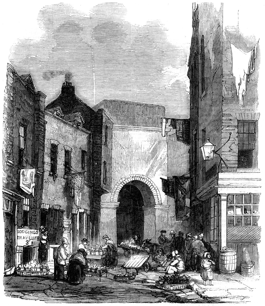 Tanque de agua en St Giless in the Fields, Londres, 1858 de Unbekannt