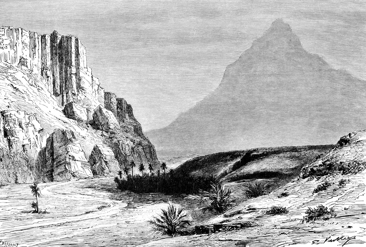 Web El-Halluf, cerca de Figuig, Marruecos, 1895 de Unbekannt