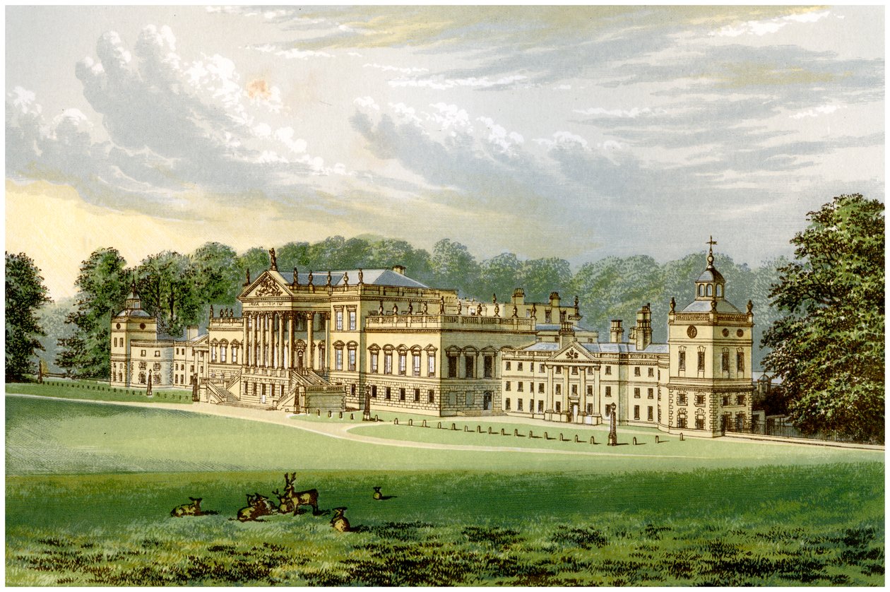 Wentworth Woodhouse, Yorkshire, hogar del Conde Fitzwilliam, c. 1880 de Unbekannt