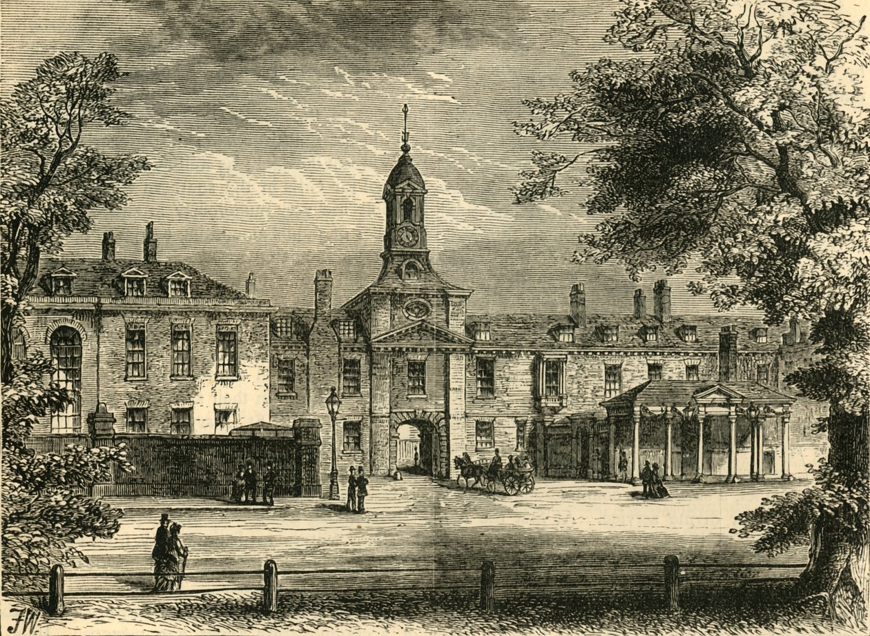 Frente oeste del Palacio de Kensington, c. 1876 de Unbekannt