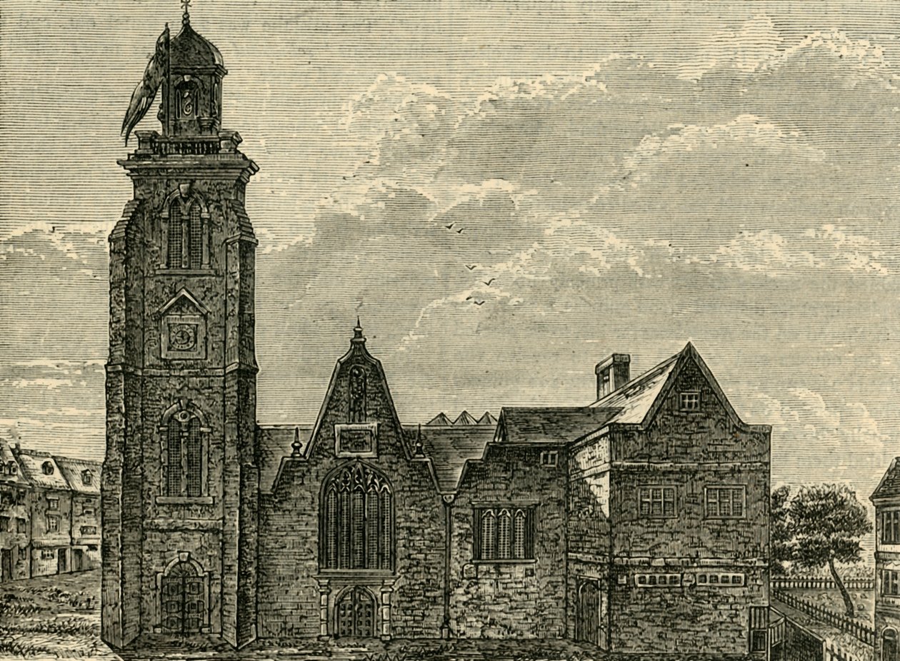 Vista oeste de la antigua iglesia de St. Martins-in-the-Fields, demolida en 1721, 1881 de Unbekannt