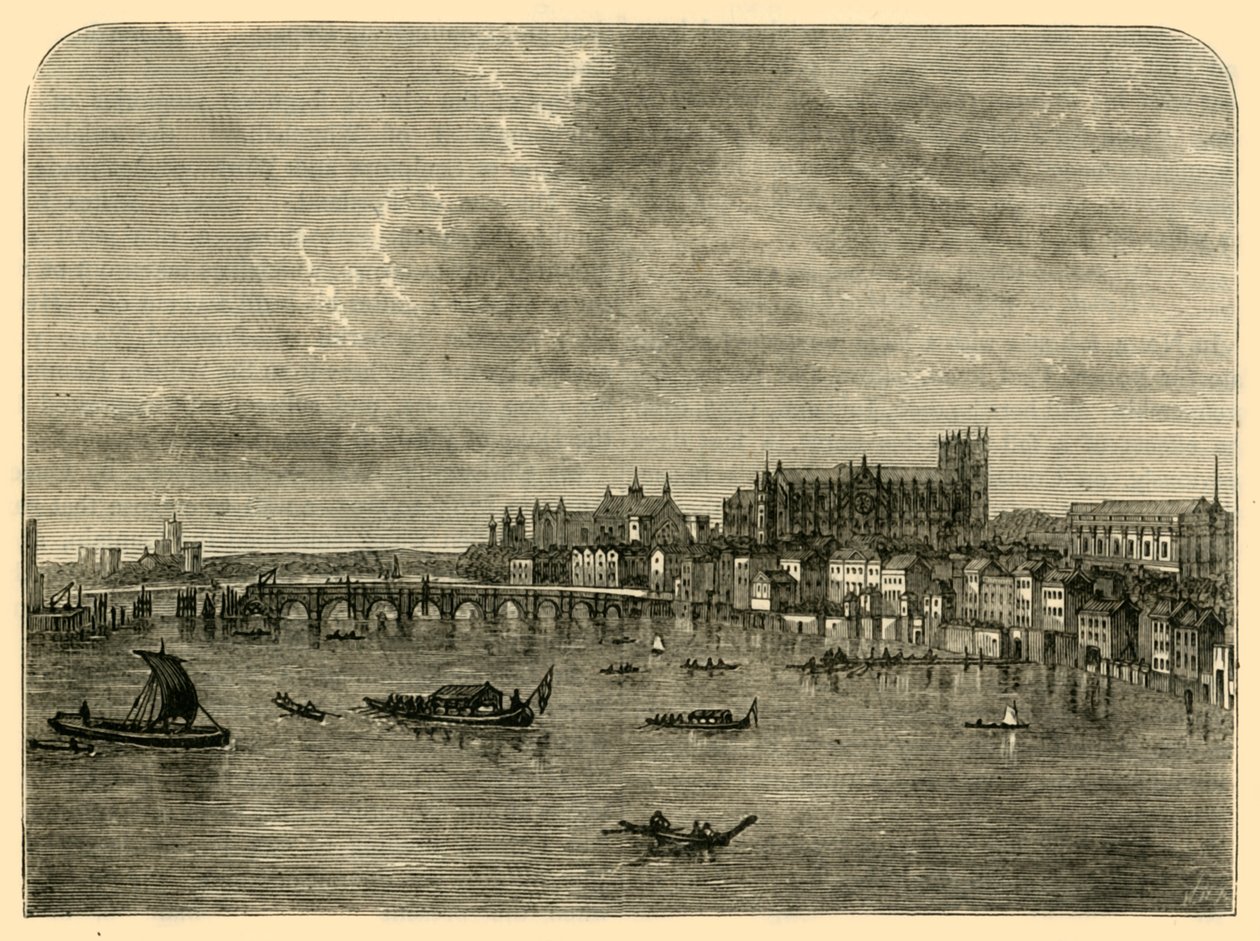 Puente de Westminster, 1881 de Unbekannt