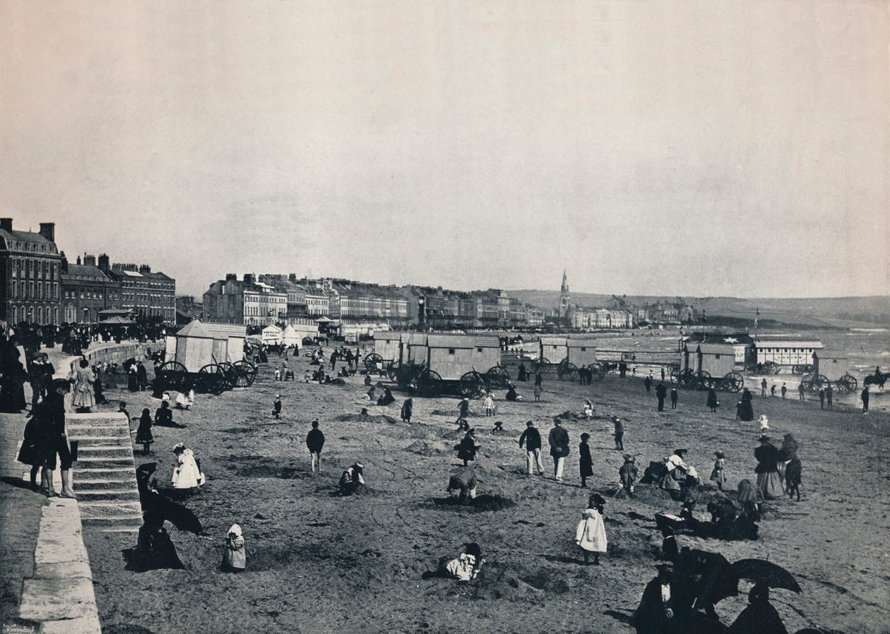 Weymouth - Vista General de la Ciudad y la Playa, 1895 de Unbekannt