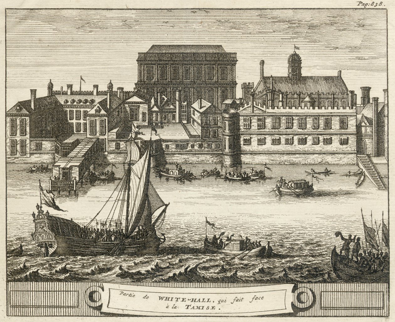 Whitehall, Westminster, Londres, 1707 de Unbekannt