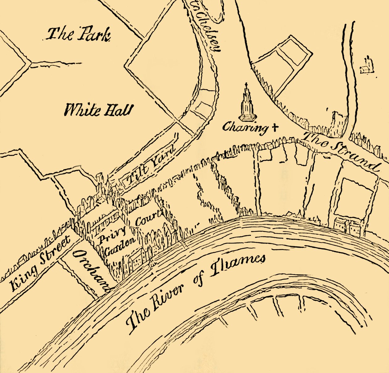 Whitehall en el reinado de Enrique VIII, 1881 de Unbekannt