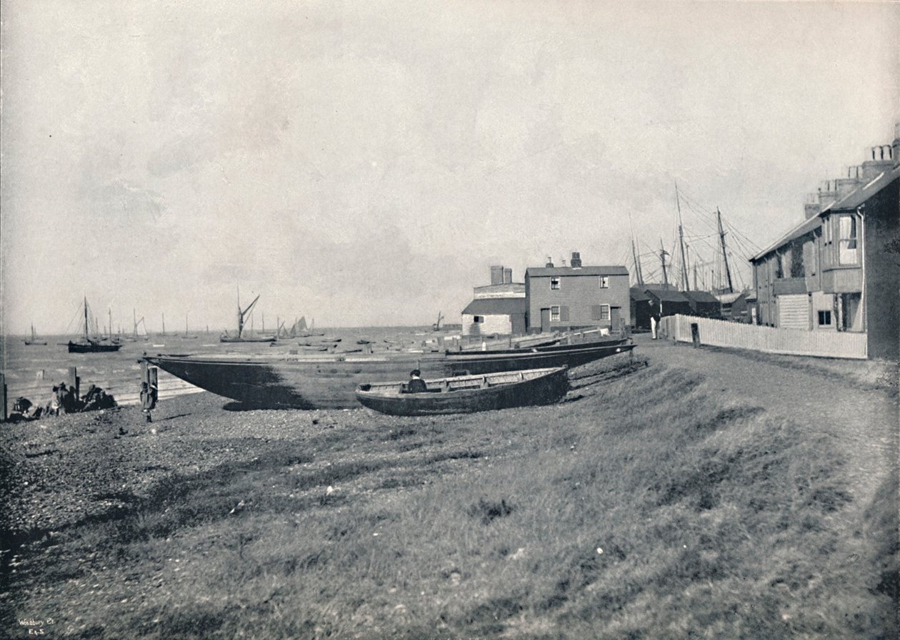 Whitstable - La playa oeste, 1895 de Unbekannt