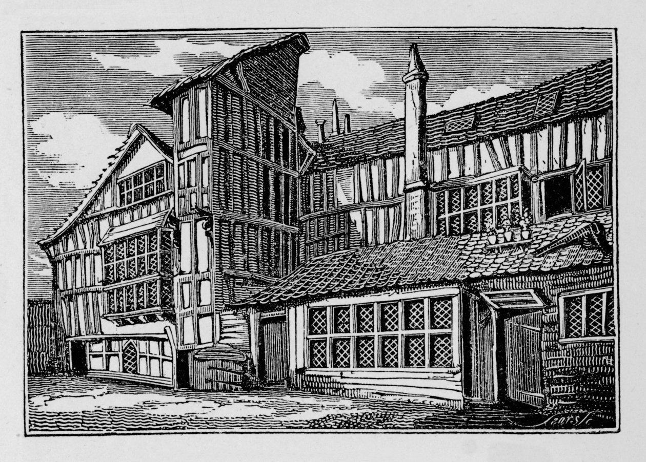 Casa de Whittington en Swithins Passage, Moor Lane, Ciudad de Londres, 1823 de Unbekannt