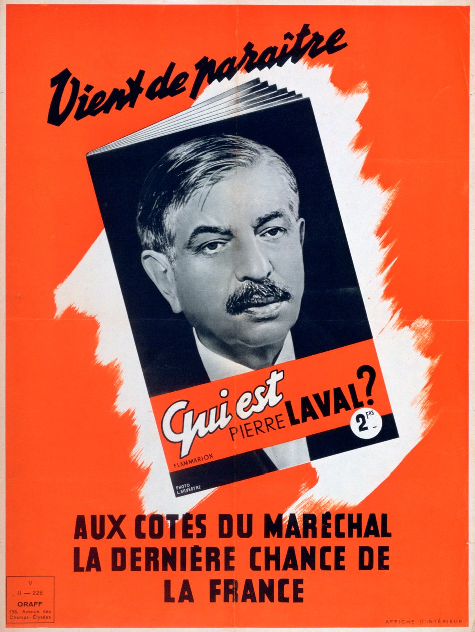 ¿Quién es Pierre Laval?, cartel de propaganda de Vichy Francia, 1940-1944 de Unbekannt