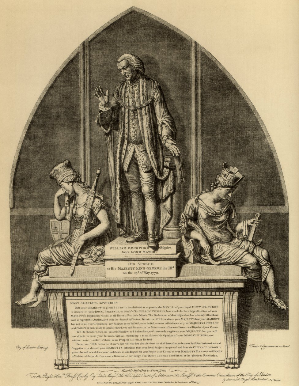 William Beckford y su discurso al Rey Jorge III de Unbekannt
