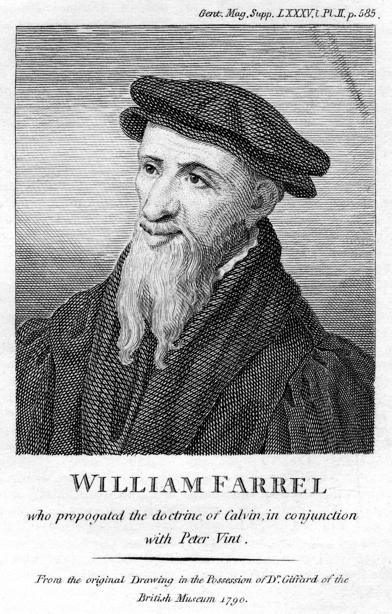 William Farel, evangelista francés del siglo XVI de Unbekannt