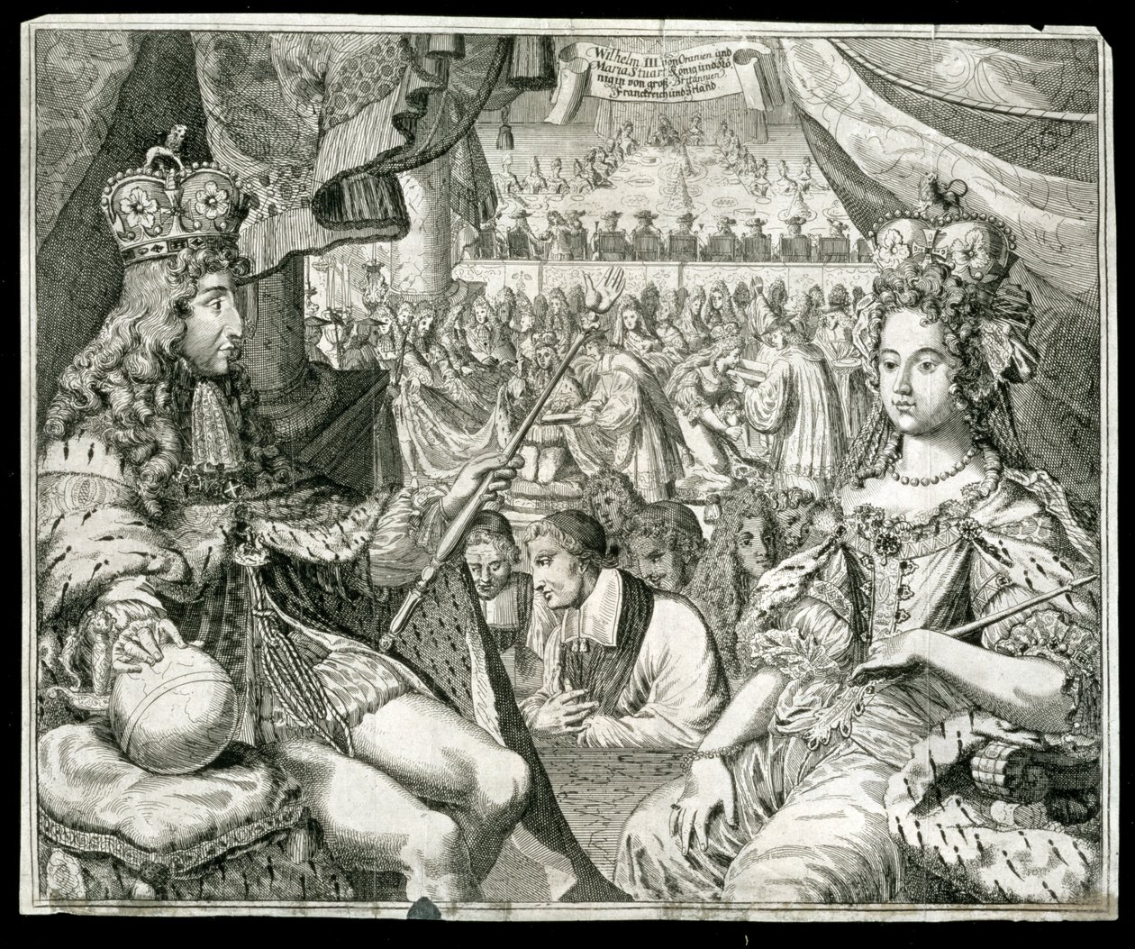 Guillermo III y María II, Rey y Reina de Gran Bretaña e Irlanda, c1689 de Unbekannt