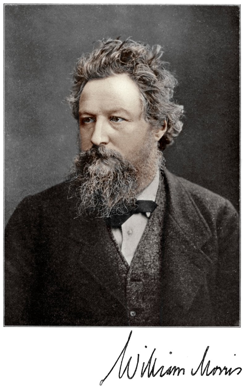 William Morris, artista, escritor, socialista y activista inglés del siglo XIX, 1901 de Unbekannt
