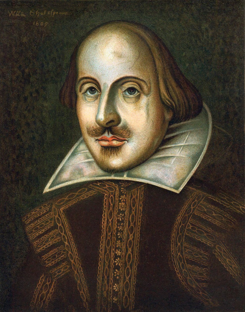 William Shakespeare, dramaturgo inglés, 1609 de Unbekannt