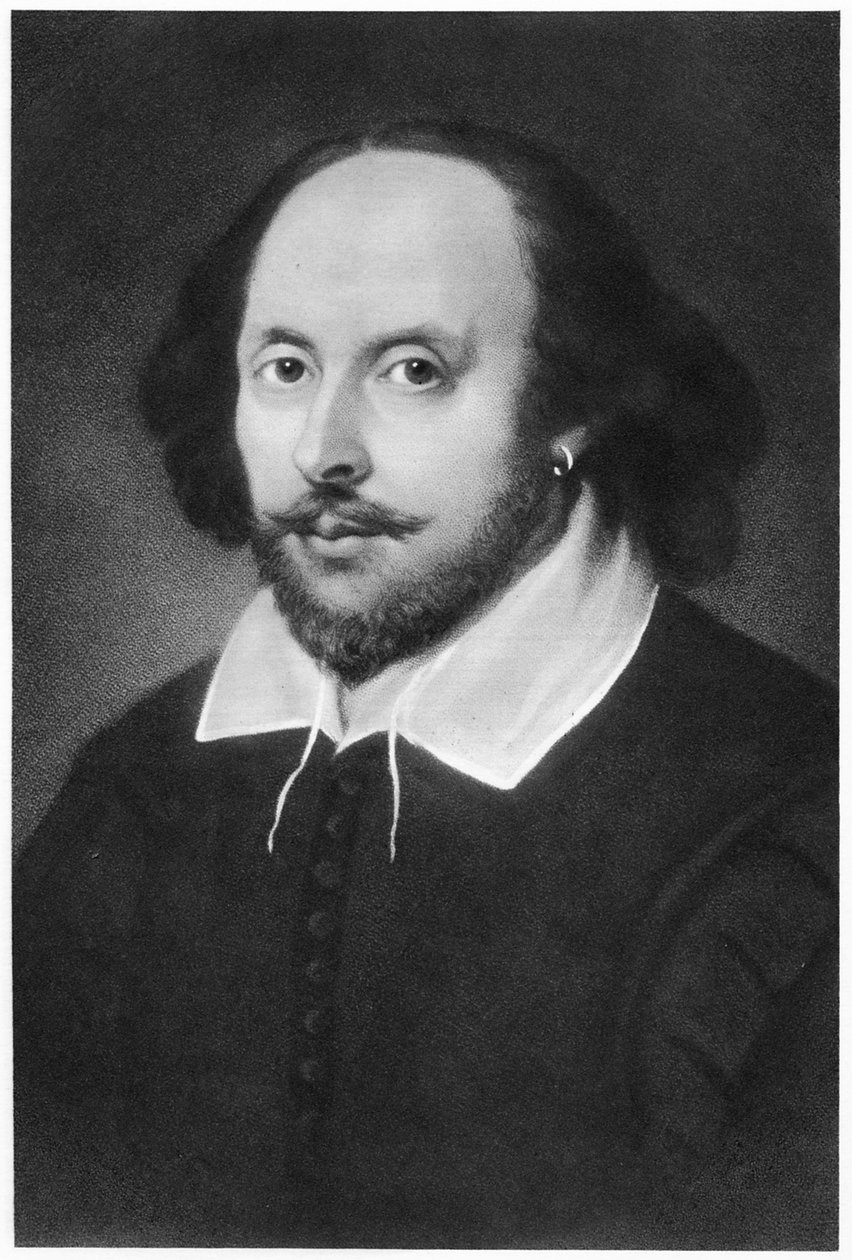 William Shakespeare, dramaturgo inglés, siglo XIX de Unbekannt