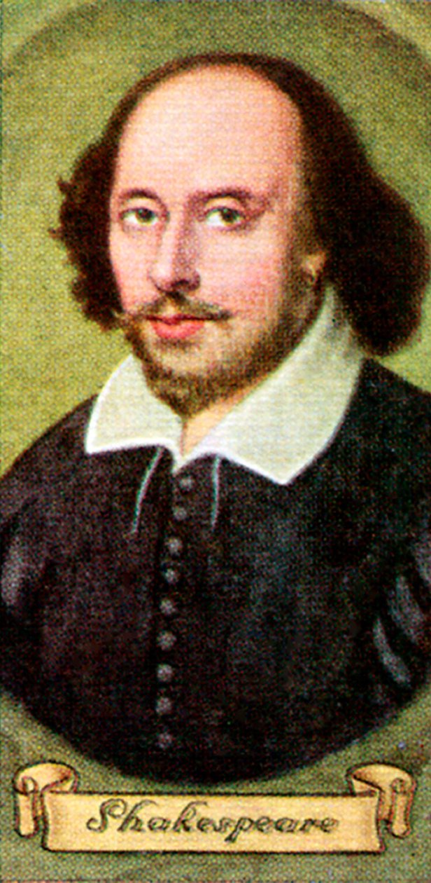 William Shakespeare, tomado de una serie de tarjetas de cigarrillos, 1935 de Unbekannt
