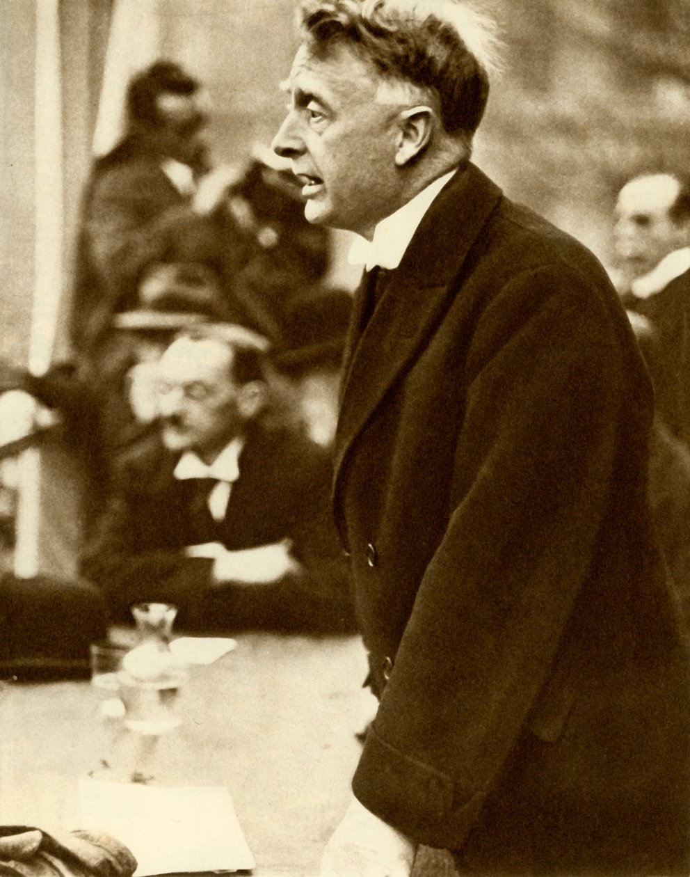 William Thomas Cosgrave dando un discurso, Dublín, Irlanda, 1922, 1935 de Unbekannt