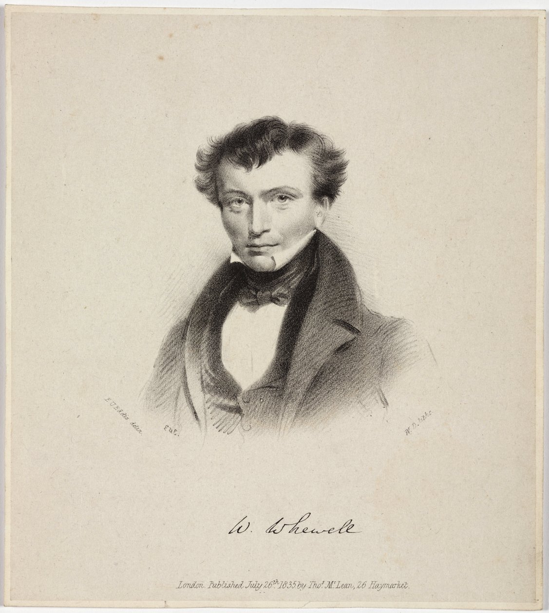 William Whewell, polímata inglés, c. 1820s de Unbekannt