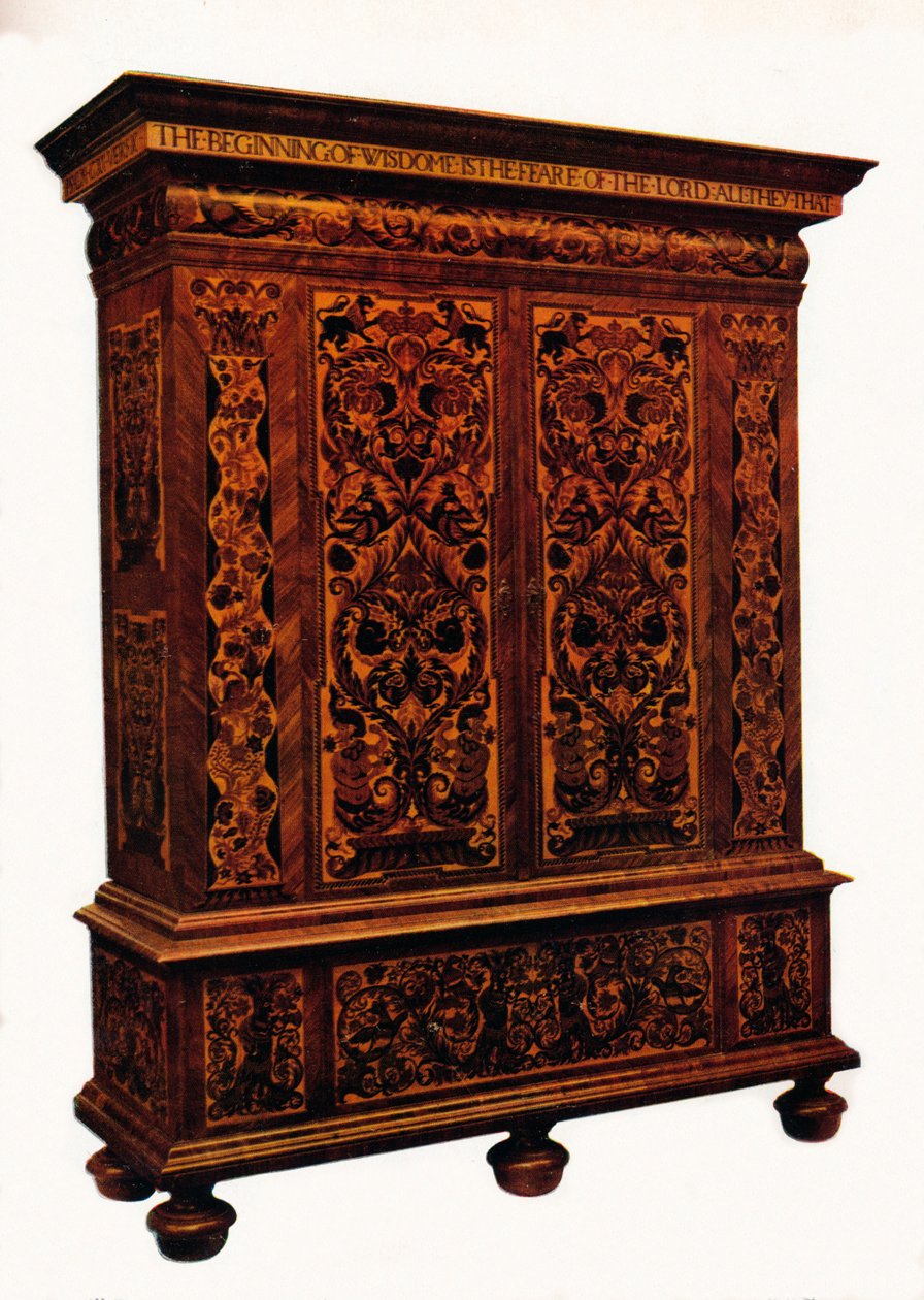Gabinete de marquetería de Guillermo y María, c.1690 de Unbekannt