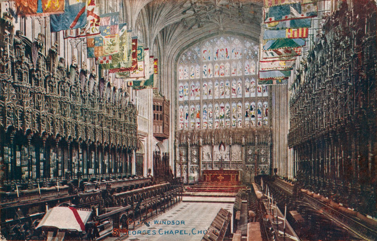 Windsor, Capilla de San Jorge, Coro c1916 de Unbekannt