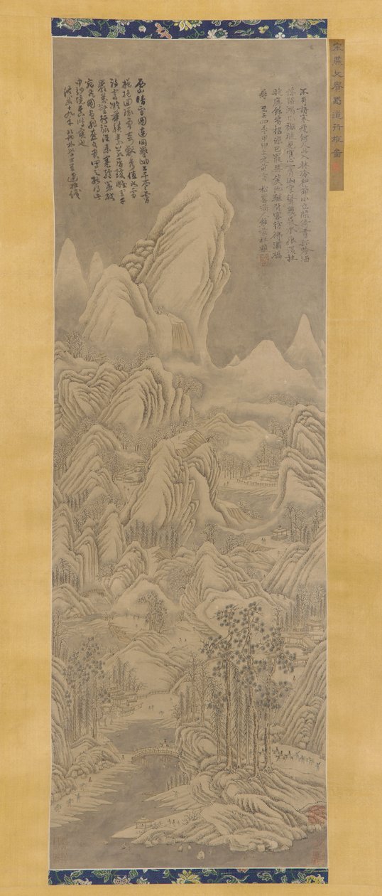 Paisaje de invierno, dinastía Ming o Qing, siglos XVI-XVII de Unbekannt