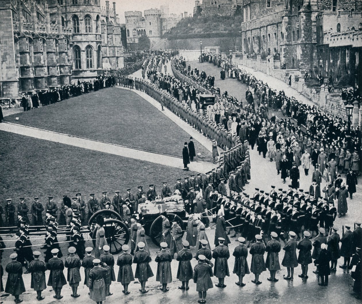 Dentro de los muros del histórico Castillo de Windsor, 1936 de Unbekannt